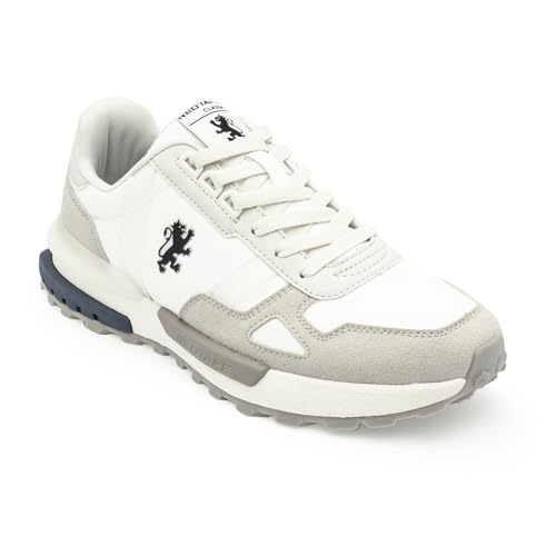 Image of Red Tape Men's Sneakers White Grey Mesh Round Toe Lace-Up