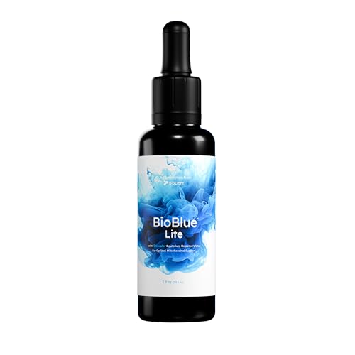 BIOLIGHT BioBlue Lite | Methylene Blue Mixed in Litewater DDW | Supplement for Mitochondrial Support | Brain Health, Increased Energy, Focus | 2 fl oz, 30-Day Supply | USP Grade