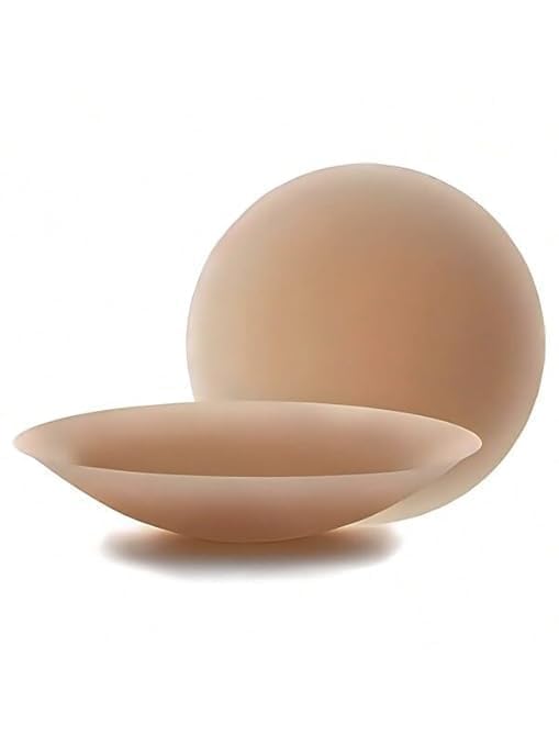 tirjagr Silicone Nipple Covers for Women, Reusable Adhesive Pasties, Seamless Invisible Breast Petals, Skin Tone Caramel, Sweatproof-picture-40