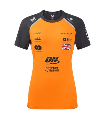 McLaren F1 Women's 2025 Oscar Piastri Team Drivers Polo Shirt- Papaya