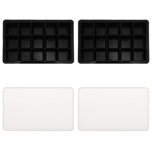 Molde de silicona para cubitos con tapa 2 piezas miniatura 1