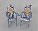 Wedding Reception Adirondack Chairs Beach Real Starfish Cake Topper Blue