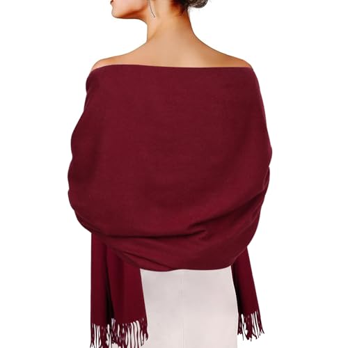 EXTREE Women Shawl Wrap Scarf Pashmina Wedding Christmas Birthday Gifts Idea Large Soft Stole Type-002