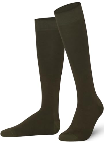 Image of Mysocks Knee High Socks for Women Men Combed Cotton Seamless Toe Tall Long High Socks