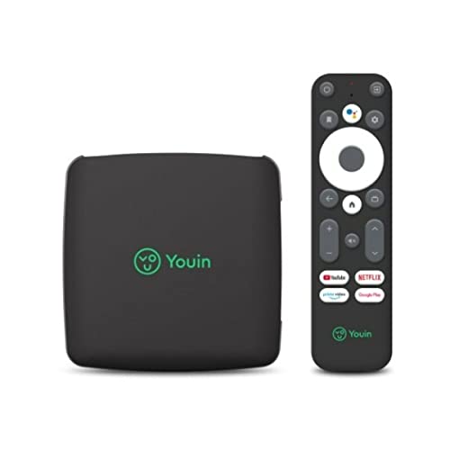 Youin You-Box EN1040K - TV box Android 4K UHD - Asistente de Google y Chromecast integrado -...