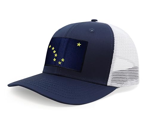 Image of International Tie State Hat for Men and Women, Adjustable Snapback Trucker Baseball Cap with Embroidered Patch