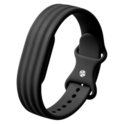 Image of Soft Silicone Strap Compatible with Google Fitbit Air, Sport Replacement Band, Adjustable Breathable Wristband for Workout, Running & Daily Wear