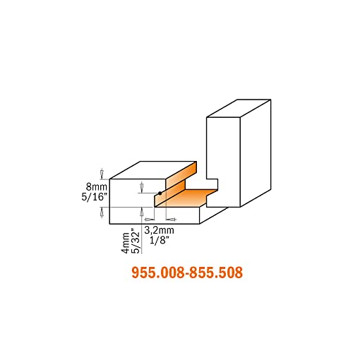 CMT ORANGE TOOLS 955.008.11 - HARTMETALL-SCHUBLADENFRÄSER S=8 D=25,4X12,7