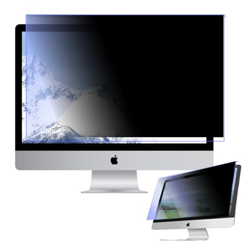 PRSPR Privacy Hanging Screen Protector for iMac 24 Inch 2021 to 2024 M1 M3 M4 Blue Light Acrylic Anti Spy Eye Protection Panel Desktop Monitor 16 to 9 Display (Privacy + Blue Light Hangin, iMac 24