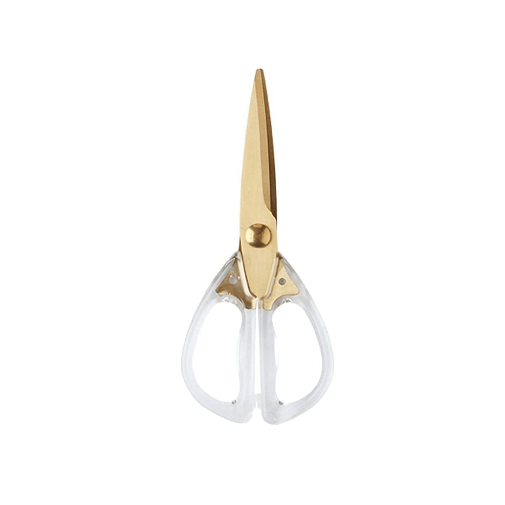 GTHTUHFD Professional Kitchen Scissors,Multifunctional, Comfortable Transparent Handle, Fused Stainless Steel Household Scissors