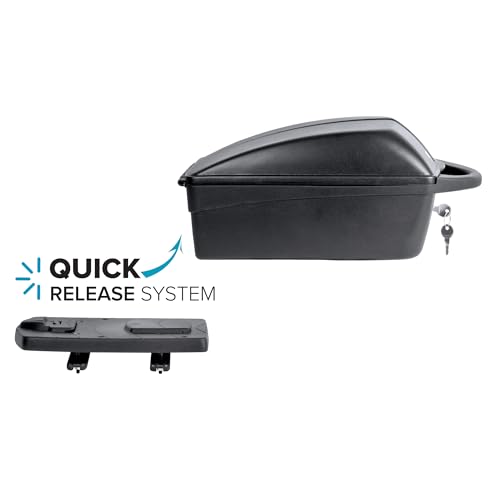 Polisport Fahrradgepäckträgerbox mit Quick-Release 5KG / 11L, Kunstoff, abschließbar, schwarz