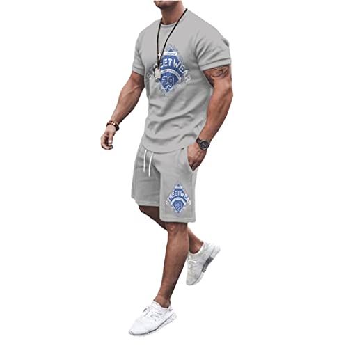 Survêtement d'été homme léger anti-transpiration t-shirt short 572 S