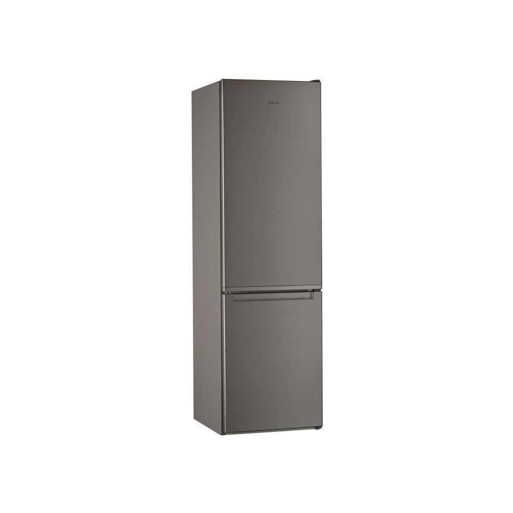 Réfrigérateur congélateur bas - WHIRLPOOL W5921EOX2-372 L (261L +111 L) - Froid statique - L59,5 cm x H 201,1 cm - Optic in