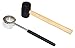 2018 Improved New Version Coconut Opener Tool Set with Hammer for Young Coconuts by ZAGGIE - Strong Durable Food Safe Stainless Steel - Rubber Mallet with Premium Wooden Handle