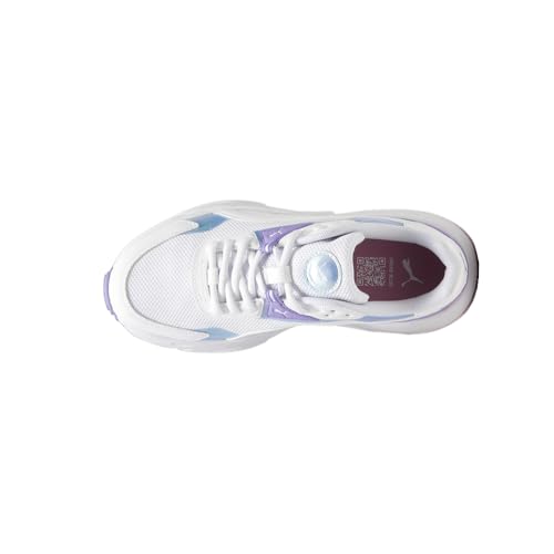 PUMA Kids Girls Vis2k Bouncy Sky Lace Up Sneakers Shoes Casual - White - Size 6.5 M4