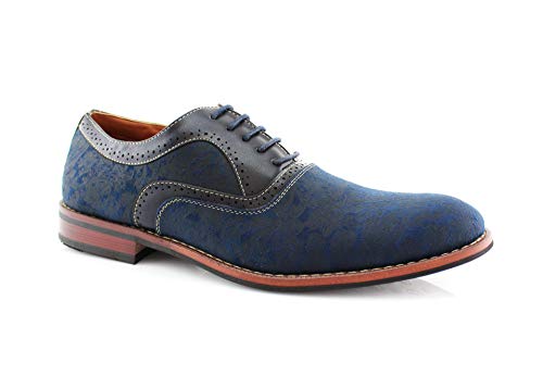 Image of Ferro Aldo Men's Classic Cap Toe Oxford Dress Shoe Collection | Perfect for Formal, Business, and Wedding Attire