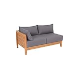 greemotion Lounge Set GOA-Loungemöbel aus Akazien Holz-Garnitur 3 teilig für Garten & Terrasse-Outdoor - 5