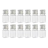 BESTYASH 12pcs Glass Sample Bottles Lab Chemical Reagent Bottles Cork Leakproof for Lab Use