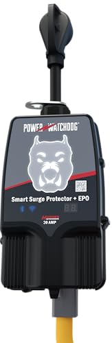 Image of Power Watchdog PWD30EPOW Smart RV Surge Protector, 30A, WiFi & Bluetooth | Patented WiFi & Bluetooth connectivity monitors voltage /amperage /wattage. IP65 water-resistant.