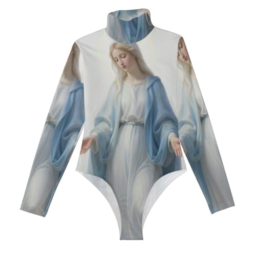 Camisetas de leotardo para mujer estilo corsé de manga larga sexys