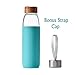 veegoal 18 Oz Borosilicate Glass Water Bottles with Bamboo Lid, BPA-FREE, Non-Slip Silicone Sleeve, and Stainless Steel Leak Proof Lid - Reusable Glass Bottle for Men and Women