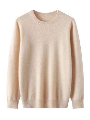 Men Crew Neck Sweater Business Casual Pullover Wool Soft Warm Knitwear Jumpers Tops2