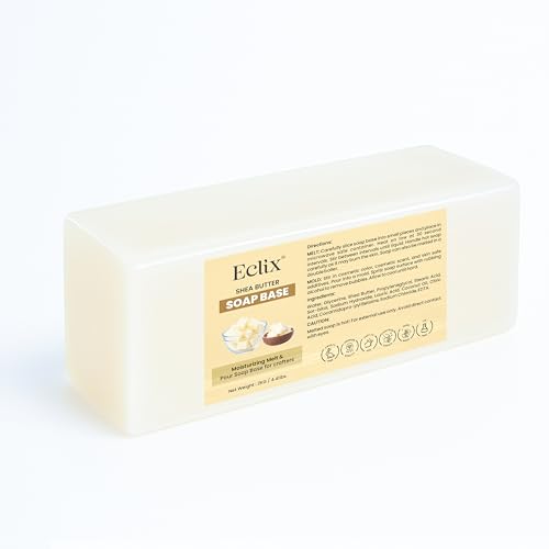 Image of Eclix Ultra Moisturizing Shea Butter Soap Base |100% Natural | SLS /SLES and Paraben Free | Ideal for DIY Melts & Pour Handmade Organic Soap Making (2 kg)