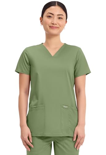 Image of Cherokee Medical Women's Scrub Top V-Neck Modern Classic Fit with 3 Pockets, Ultra Soft and 2-Way Stretch Fabric - WW620