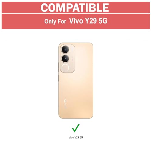 Image of for Vivo Y31 5G / Vivo Y29 5G Flip Cover Leather Finish | Inside TPU with Card Pockets | Wallet Stand | Complete Protection Flip Case