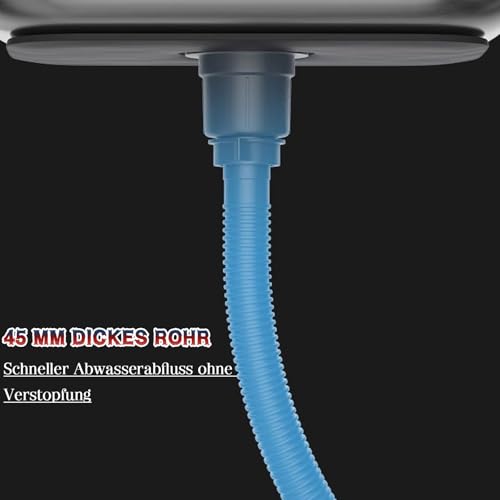 Évier utilitaire mobile avec support et mitigeur d'eau chaude et froide
