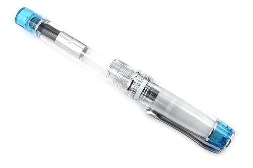 Image of Pilot Prera Iro-Ai Calligraphy-Nib Fountain Pen, Transparent Light Blue Body (FPRN-350R-TLBCM)
