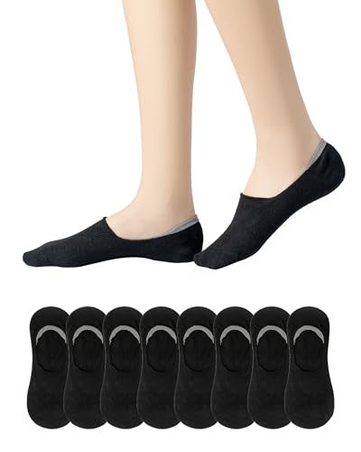 No Show Socks Women Non Slip Low Cut Socks Flat Boat for Women