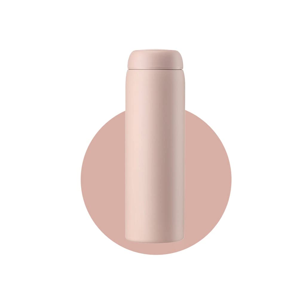 Breitmaul 316 Edelstahl-Wasserflasche mit dichtsicherer Wärmeerhaltung Eine Vielzahl von Farben erhältlich (Color : Pink, Größe : 450ml)