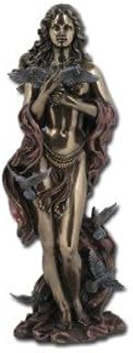 Pacific Giftware Aphrodite (Venus) Greek Roman Goddess of Love Statue, Real Bronze Powder Cast 12-inch Sculpture