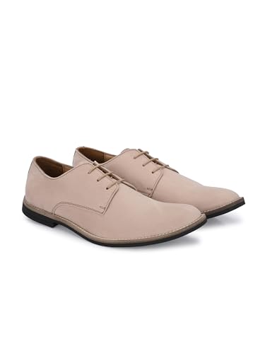 Image of HiREL'S Premium Suede Derby Smart Casual Shoes for Men | Office Soft Cushioned Corporate Casuals
