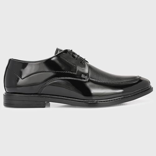 Image of Centrino Men's Formal Lace-Up Shoes | Soft & Comfortable Formal Shoe| Lace-up Oxford Shoes for Men | Solid Design | Ideal for Formal, Business Casual, and Parties | Stylish-Looking Footwear (9361)