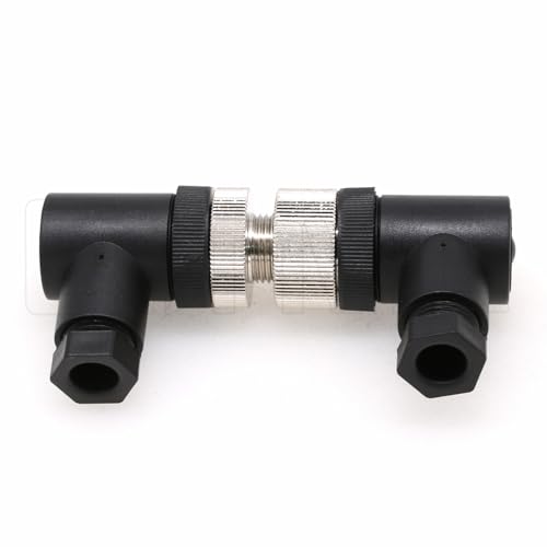 Image of Right Angle M12 A Code 4 Pin Male & Female Circular Aviation Plug Industrial Sensor Connector Waterproof 12mm Connector Plug Cable Adapter