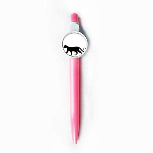 Stylo bille chat rétractable à encre noire fluide anti-bavure pour bureau