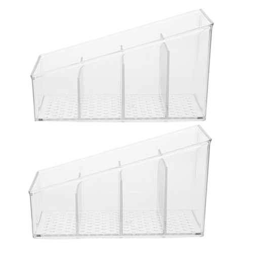 OFFSCH 2 piezas Organizador de Bolsitas de Té Caja con Compartimentos Reutilizable para Guardar Infusiones y Sobres de Azúcar Soporte Práctico para Cocina y Salón