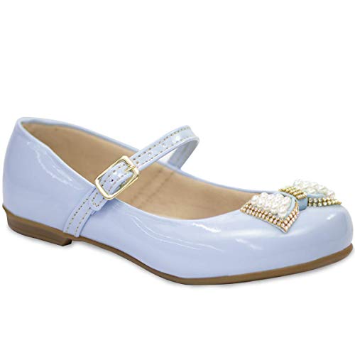 Sapatilha Infantil Moda Laço 09 (28, Azul Claro)