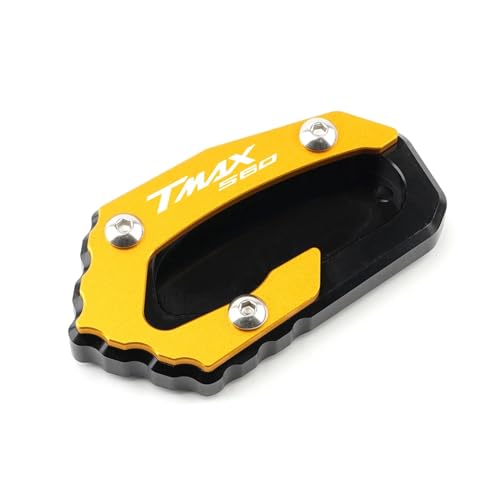 �o�C�N �X�^���h �v���[�g �p�b�h For TMAX Tech Max TMAX560 2019-2024 2022 2023 �I�[�g�o�CCNC�A�N�Z�T���[�L�b�N�X�^���h�t�b�g�T�C�h�X�^���h�����p�b�h(Gold,TMAX560)