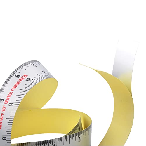 Edtape Workbench Ruler,Adhesive Backed Tape Measure,Waterproof Measuring Sticker,Sticky Measuring Tape,36 Inches Length, 1.02 Inches Width Center Finder Ruler Imperial Ruler, 36Inches #TOP3