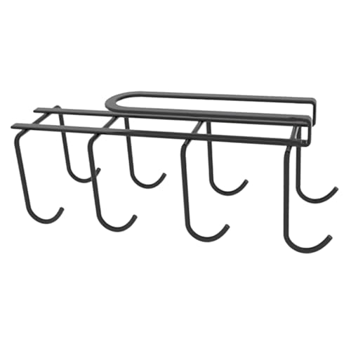 VOSAREA Under Shelf Mug Drying Rack Cup Holder for Easy Storage Punch Design for Kitchen Cabinets Organize Mugs Coffee Cups Efficiently Hook