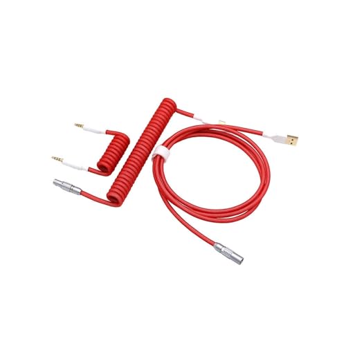 Angitu Aviation USB - TYPE-C �L�[�{�[�h �P�[�u�� + TRRS �X�v���b�g �f�B�X�N ���C�������O �n�[�l�X�A���J�j�J�� �L�[�{�[�h�p�A�F�̃J�X�^�}�C�Y(USB and TRRS Cable)