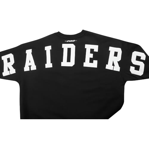 Pro Standard Mens NFL Las Vegas Raiders Wingspan Crewneck Sweatshirt Black 3XL - Image 6