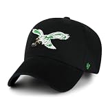 47 NFL Unisex Adult Clean Up Throwback Logo Adjustable Hat Cap One Size (US, Alpha, One Size, Philadelphia Eagles - Black Throwback Logo, Philadelphia Eagles)