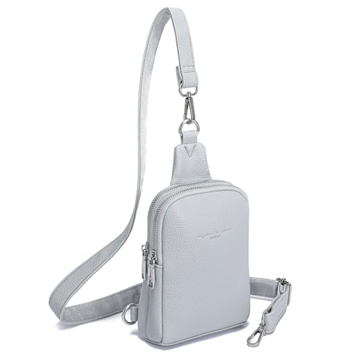 Sac à bandoulière téléphone portable cuir végétalien sac banane homme femme Small