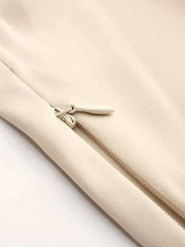 CIDER Satin V-Neck Wrap Zip Long Sleeve Blouse3