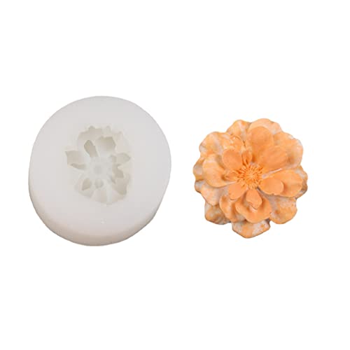 JIUYECAO Pfingstrosenform mit Hahnenfuß-Duft, für Kerzen, Kerzen, 3D-Pingstrosen, Blume, Silikonform, Aromatherapie… – Bild 7