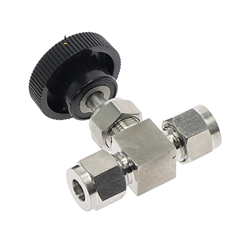 Vanne à pointeau 3/8 en inox 304 avec raccord double virole